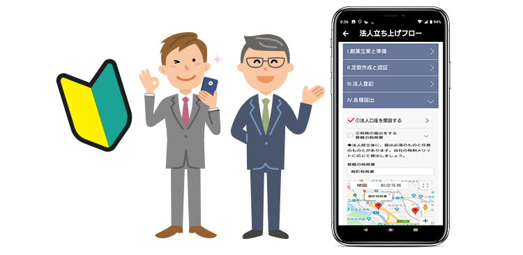 法人立ち上げフロー